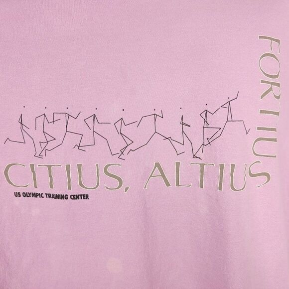US Olympic Training Center T Shirt Vintage 90s Citius Altius Fortius Made In USA - Picture 2 of 9